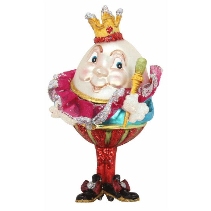 Gisela Graham Painted Humpty Dumpty - Glass Decorartion - 15cm-2